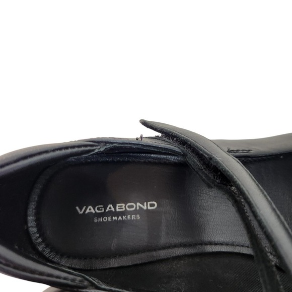 VAGABOND Shoemakers Brittie Shoes Womens 8 38 Black Leather Mary Jane Flats - Picture 9 of 12